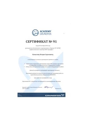 Сертификат Копылов